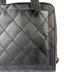 Chanel Black Leather Wild Stitch Tote Bag 2002