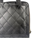 Chanel Black Leather Wild Stitch Tote Bag 2002