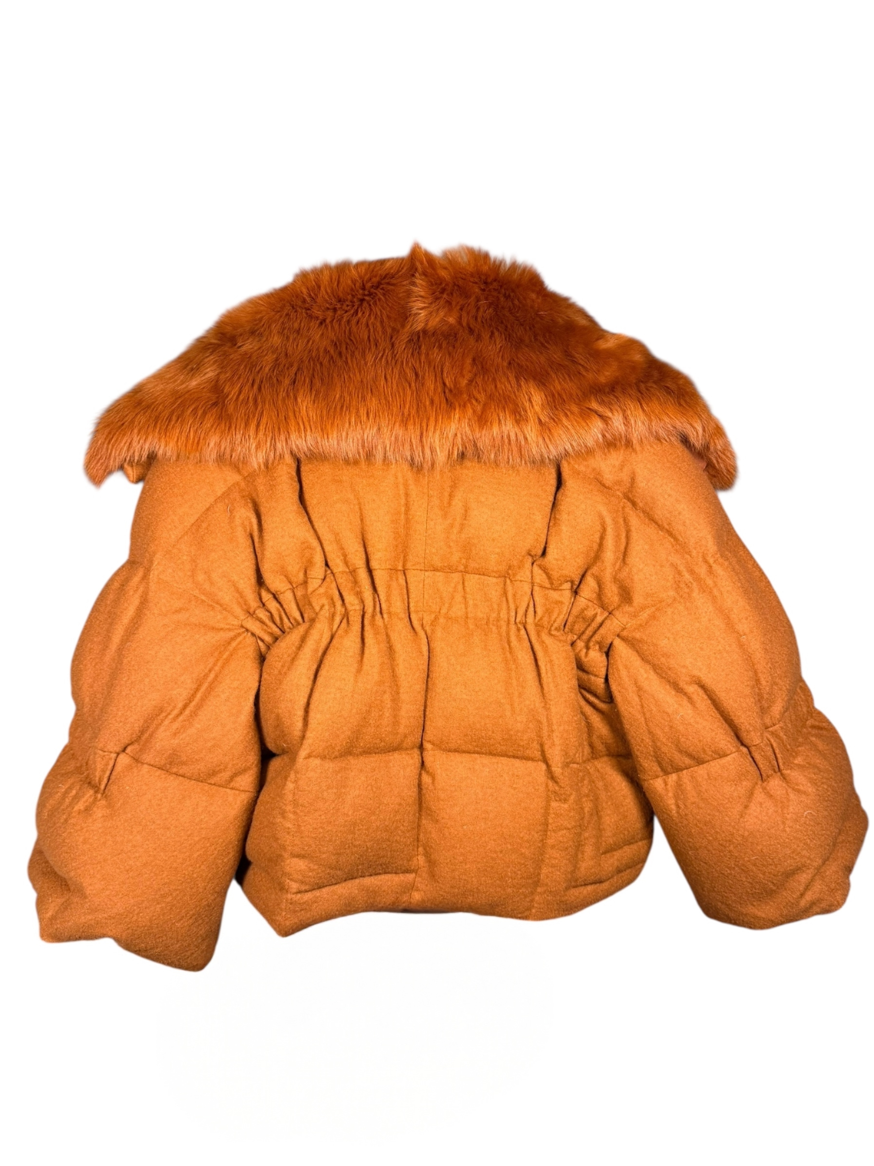 Fendi Vintage Wool/Fur Quilted Coat