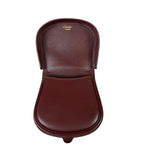 Cartier Vintage Burgundy Leather Half Circle Coin Case