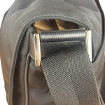 Gucci Black Canvas Flap Messenger Bag