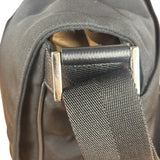 Gucci Black Canvas Flap Messenger Bag