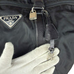 Prada Black Nylon Saffiano Travel Bag