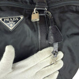 Prada Black Nylon Saffiano Travel Bag
