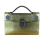 Christian Dior Diorever Gold Leather Clutch Bag