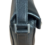 Saint Laurent Black Leather Y Studded Flap Crossbody