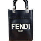 Fendi Black Mini Sunshine Shopper Tote