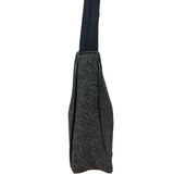 Prada Charcoal Gray Wool Sport Mini Hobo Bag