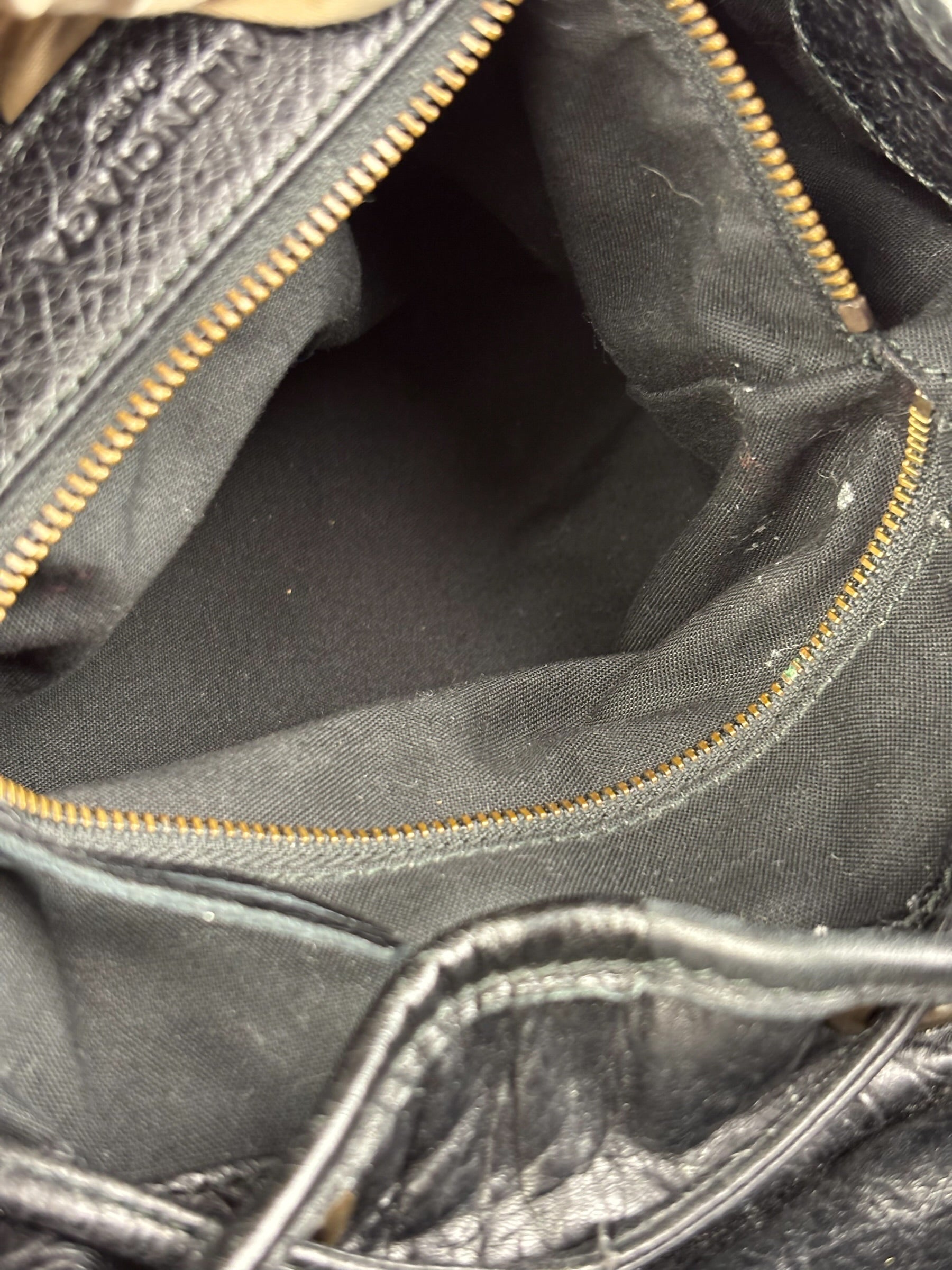 Balenciga Black Leather Classic Traveler Backpack
