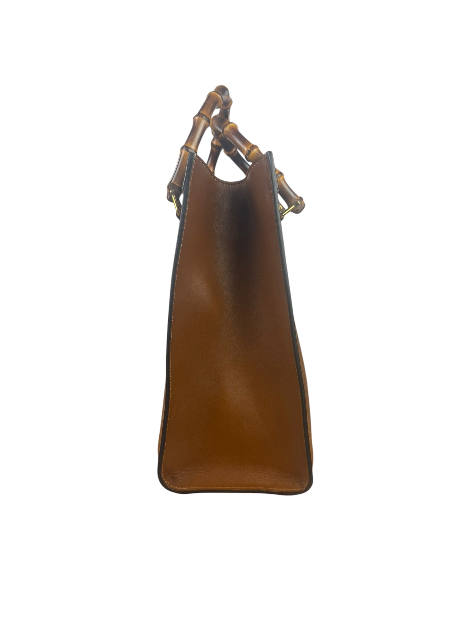 Gucci Peanut Brown Leather Diana Medium Tote