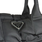 Prada Black Quilt Bomber Duffle Bag