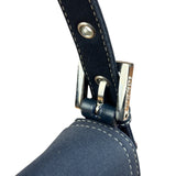 Fendi FF Wave Buckle Denim Baguette