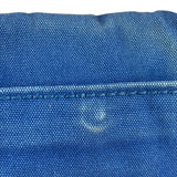 Prada Vintage Cobalt Blue Canvas Flap Shoulder Bag
