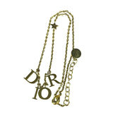 Christian Dior Dior Letter Charm/Pave O Star Necklace