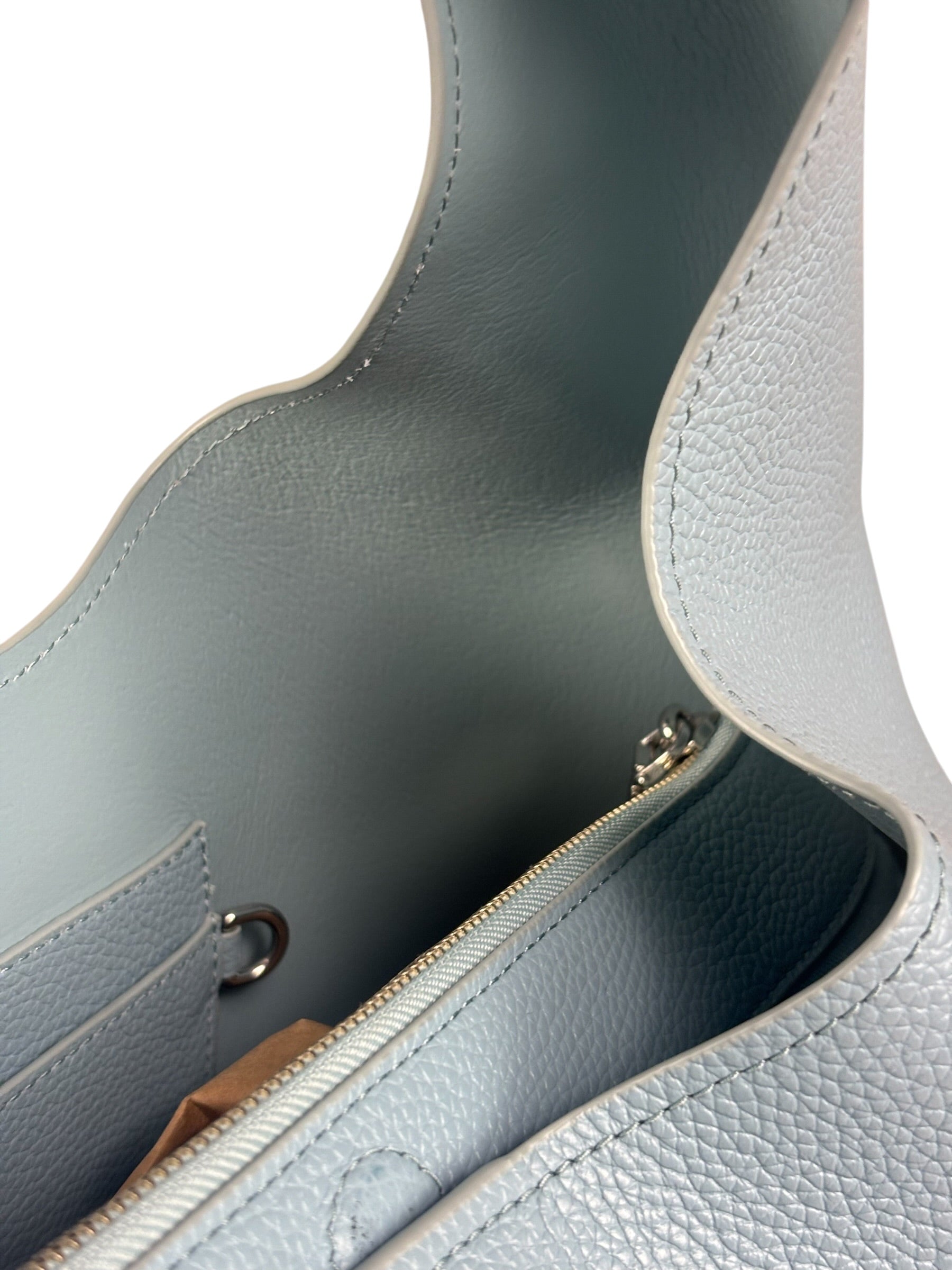 Marc Jacobs Light Blue Pebbled Leather The Sac Bag