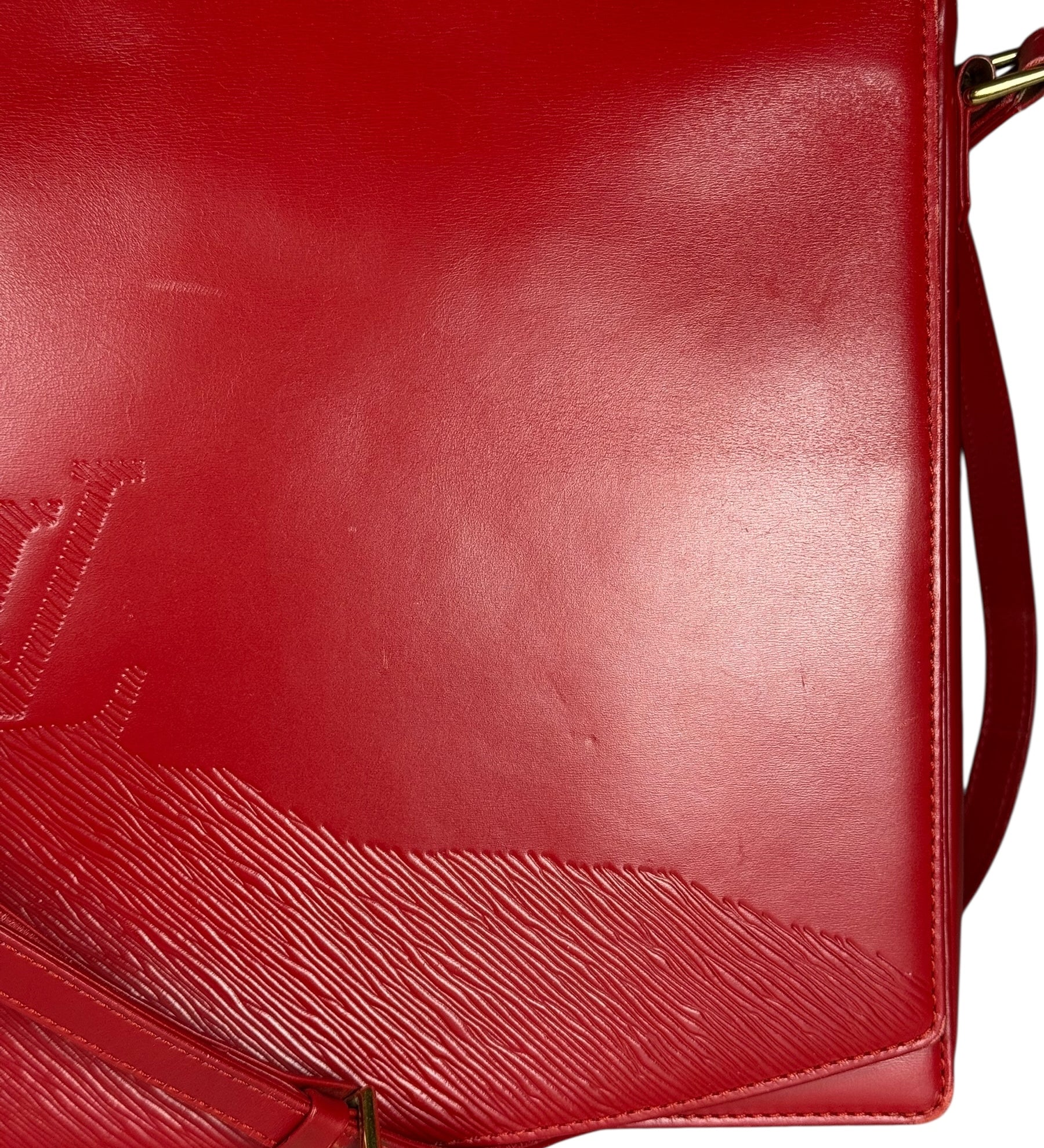 Louis Vuitton Red Epi Opera Delphes Work Bag