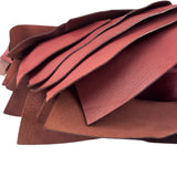 Yves Saint Laurent Dusty Rose Leather Tropez Ruffled Frilled Hobo Bag