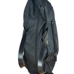 Prada Black Saffiano Leather Strap Tessuto Nylon Tote Bag