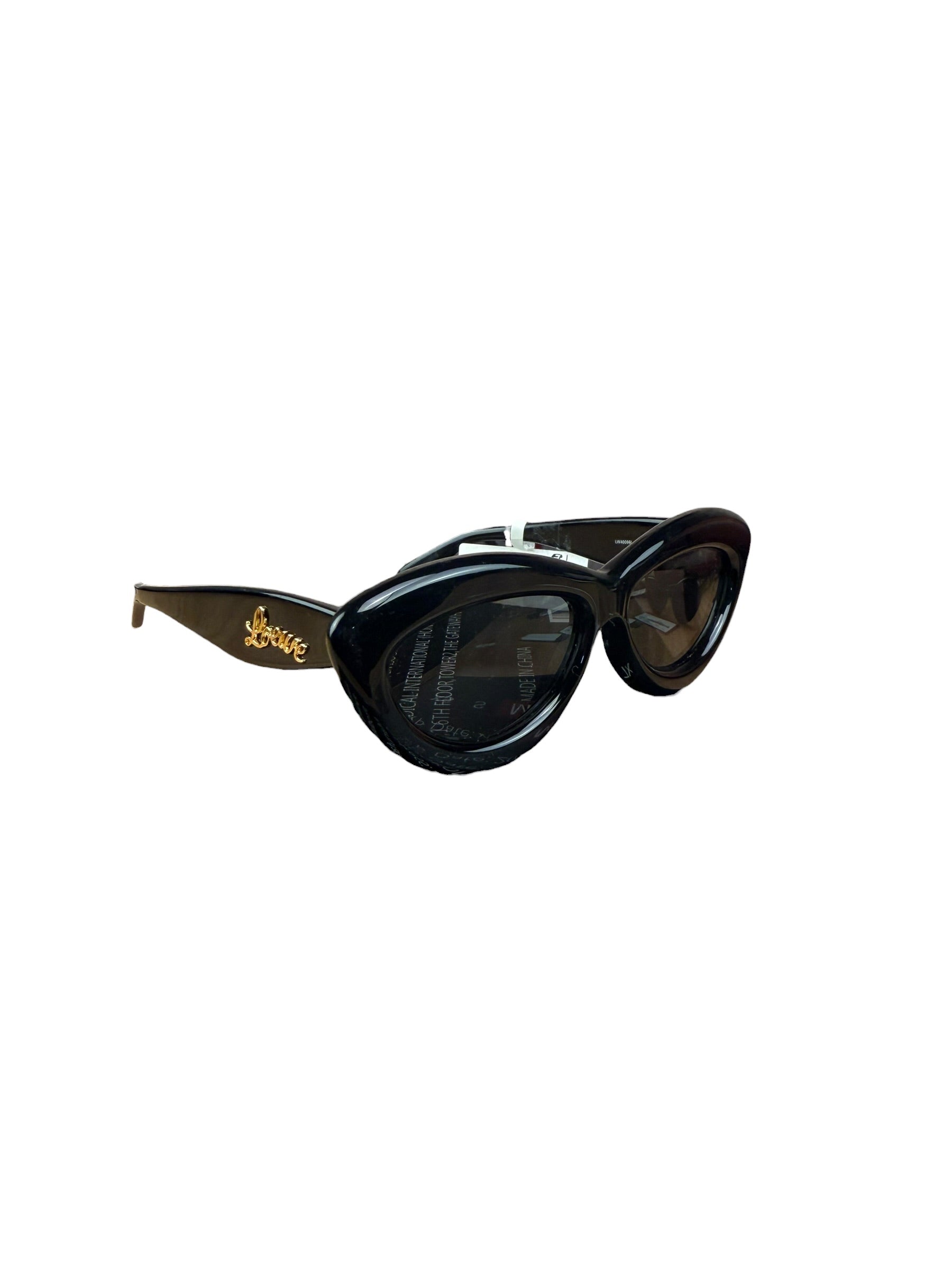 Loewe Black Inflated Cat-Eyes Sunglasses
