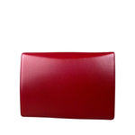 Gucci Red Leather GG Ring Shoulder Bag