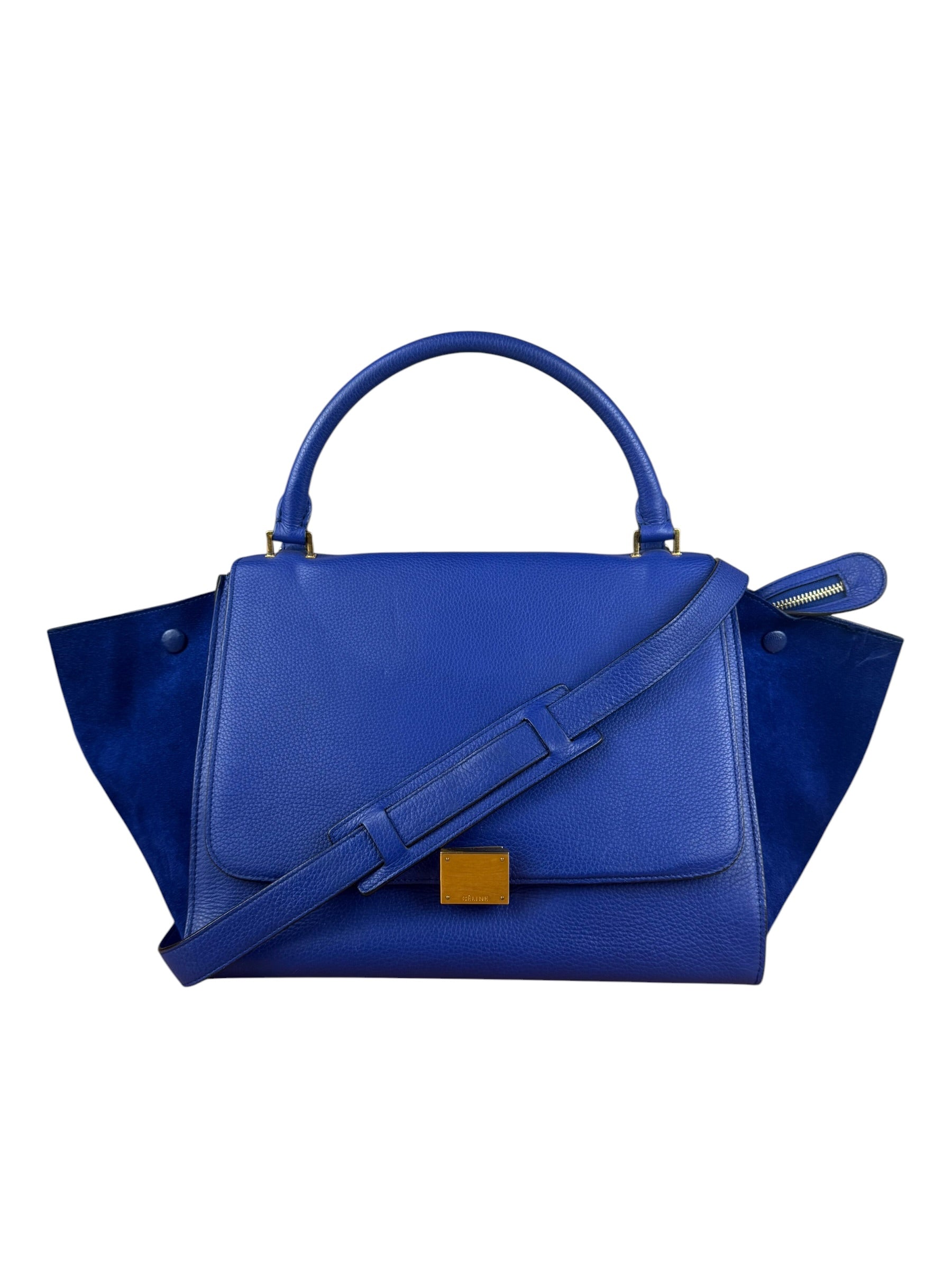Celine Blue Trapeze Two-Way Bag