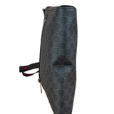 Gucci Grey/Black Leather Trim GG Supreme Canvas Crossbody Bag
