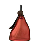 Celine Tricolor Trapeze Pebbled Leather Hand Bag