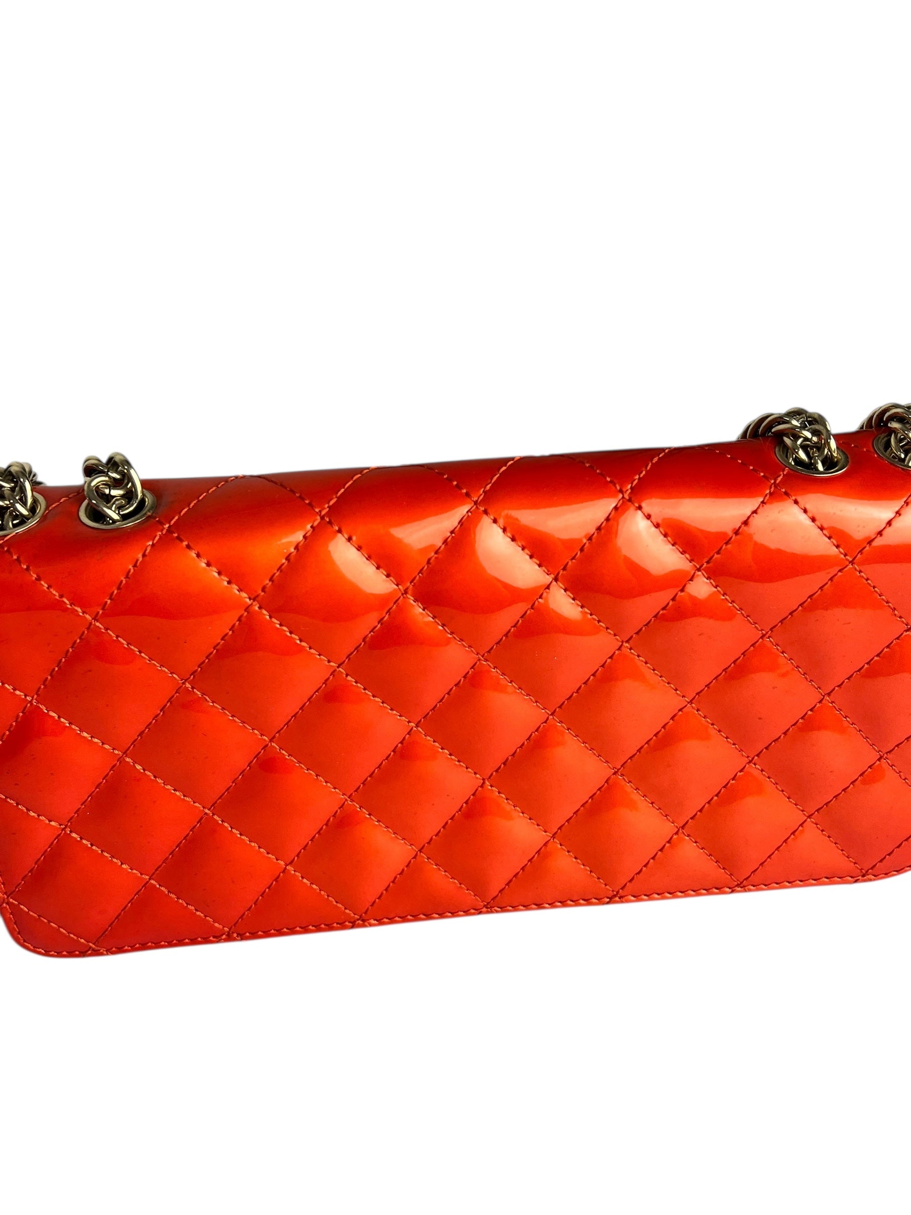 Chanel Red Metallic Evening Star Flap Bag 2008