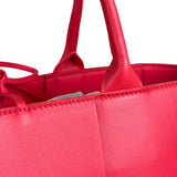 Bottega Veneta Red Leather Arco Tote Bag