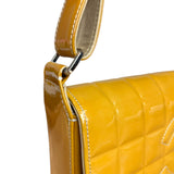 Chanel Vintage East West Patent Flap Bag