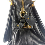 Chloe Black Leather Paraty Shoulder Bag
