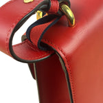 Gucci Red Leather Sylvie Shoulder Bag