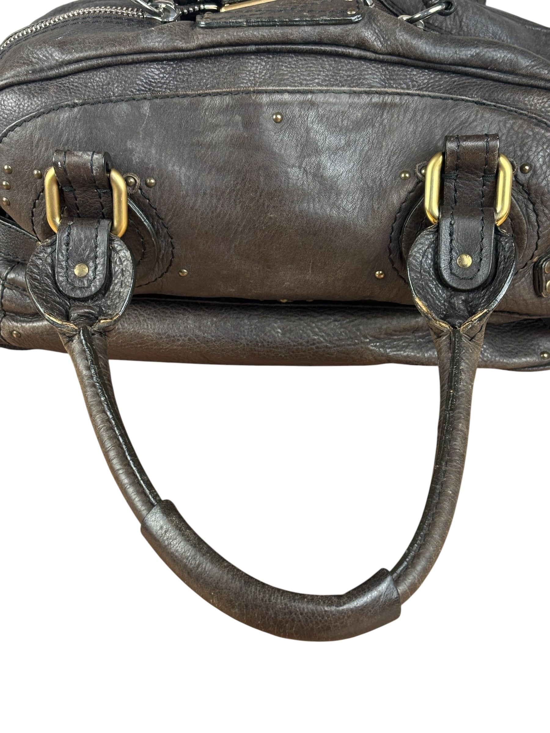 Chloe Brown Leather Paddington Shoulder Bag