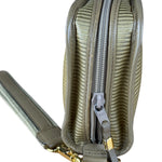 YSL Vintage Grey Leather Travel Pouch