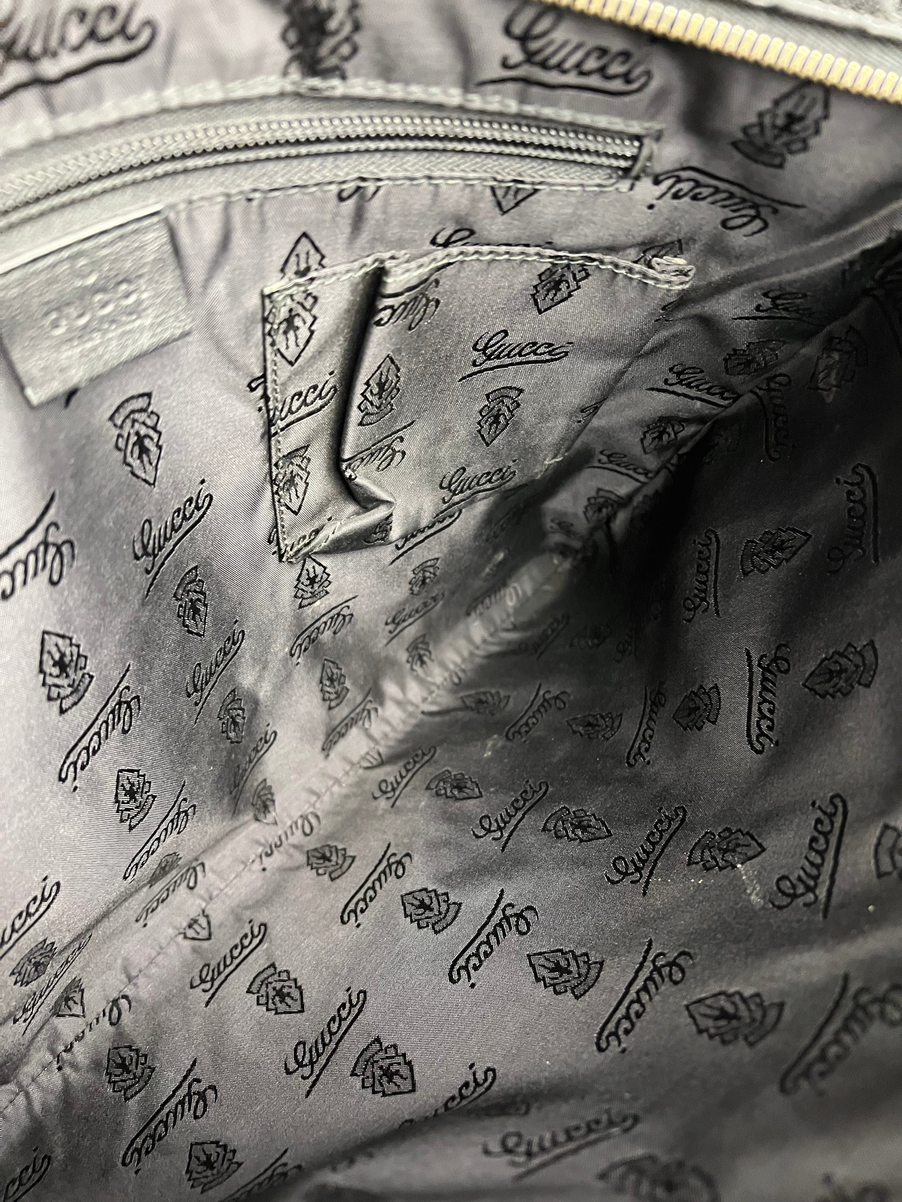 Gucci GG Black Leather Crossbody Bag