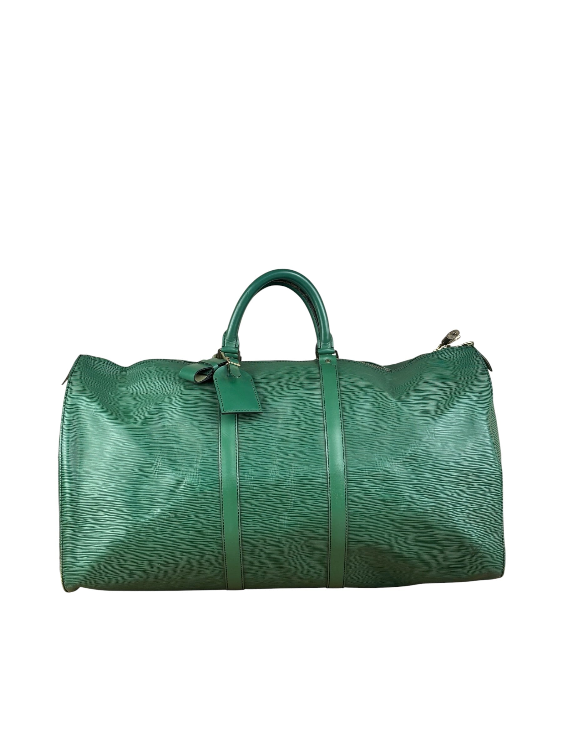 Louis Vuitton Vintage Borneo Green Epi Keepall Bag