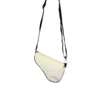 Christian Dior Cream Nylon Saddle Bag