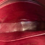 Chanel Vintage Burgundy Quilted Leather CC Camera Bag