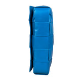 Bottega Veneta Cyan Leather Cassete Bag