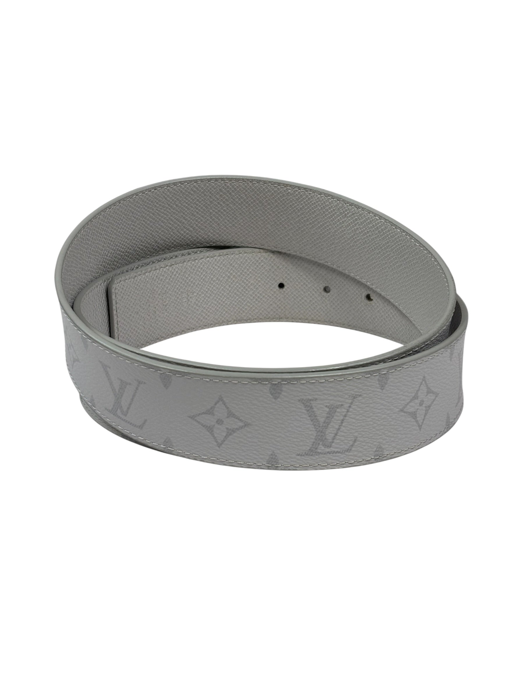 Louis Vuitton Grey Initiales Monogram Reversible 40MM Belt