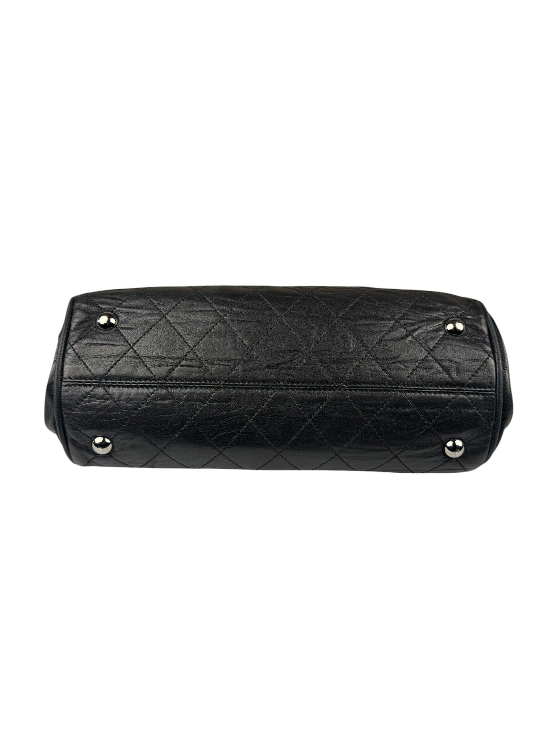 Chanel Black Calfskin Ritz Flap Bag 2007