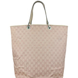Gucci Vintage Pink Canvas Large Tote Bag