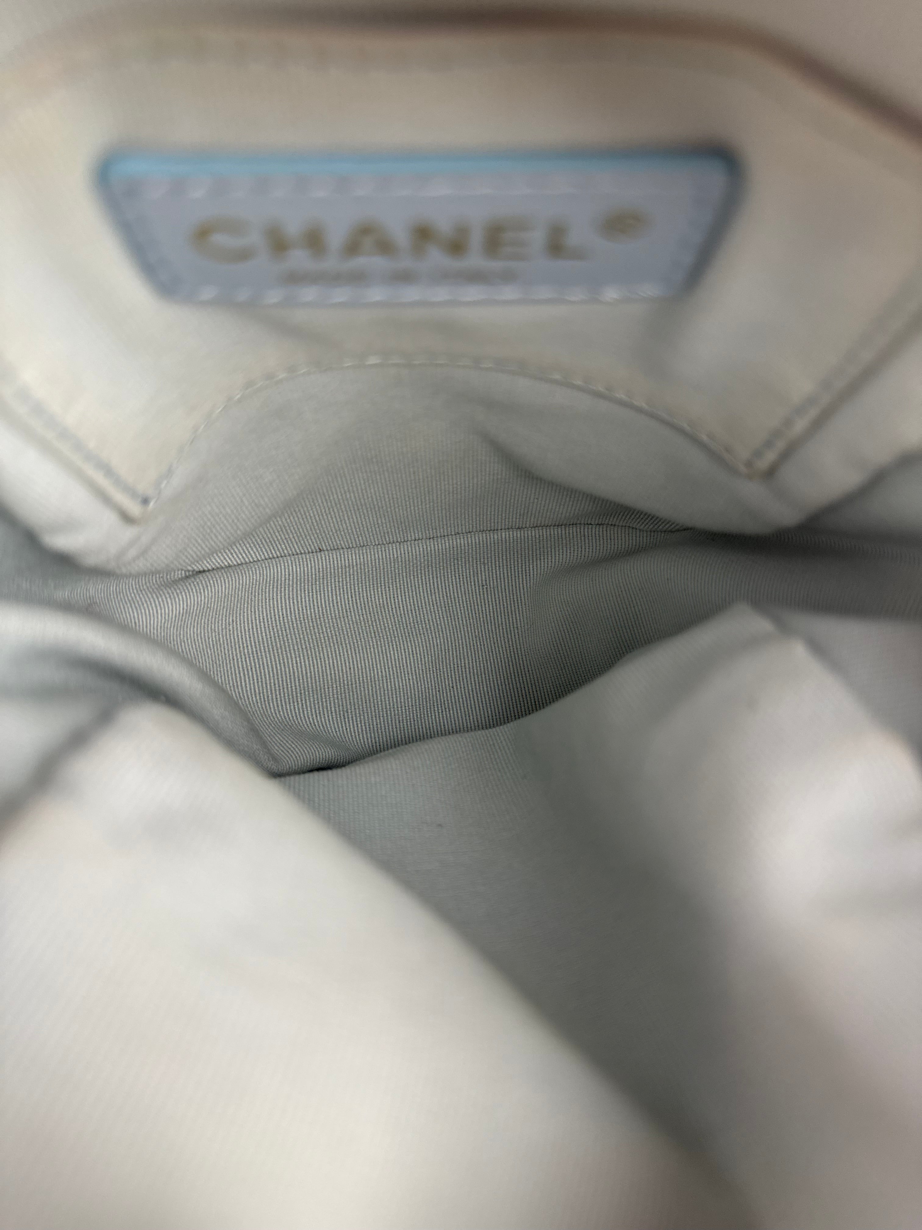 Chanel White Quilted Lambskin My Perfect Camera Bag Early 2020's