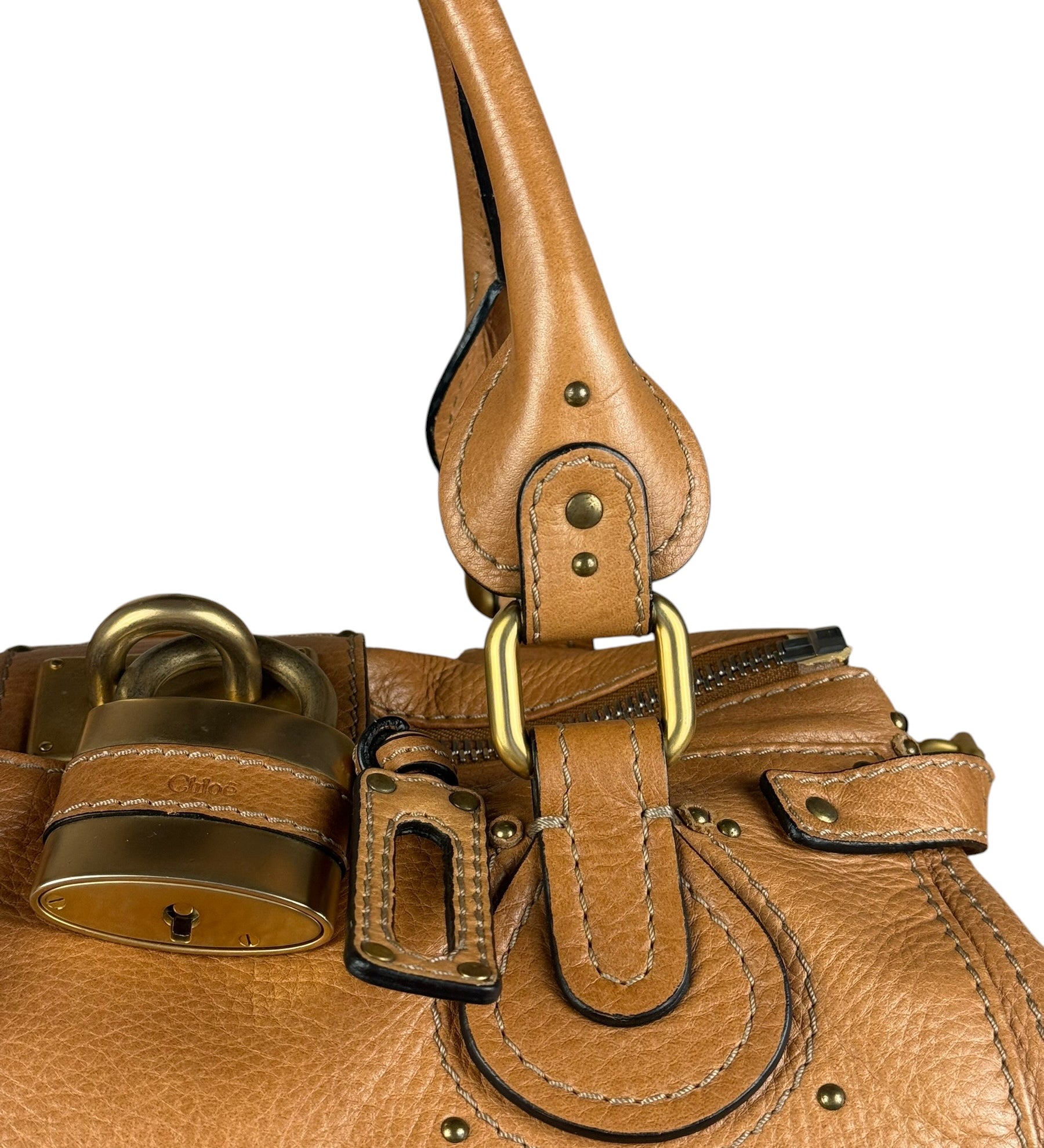 Chloé Brown Leather Paddington Handbag