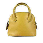 Celine Yellow Leather Dome 2Way Handbag