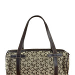 Celine Vintage Macadam Canvas Barrel Bag