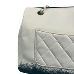 Chanel White Quilted Leather Blizzard Zip Flap-Shoulder Bag 2010