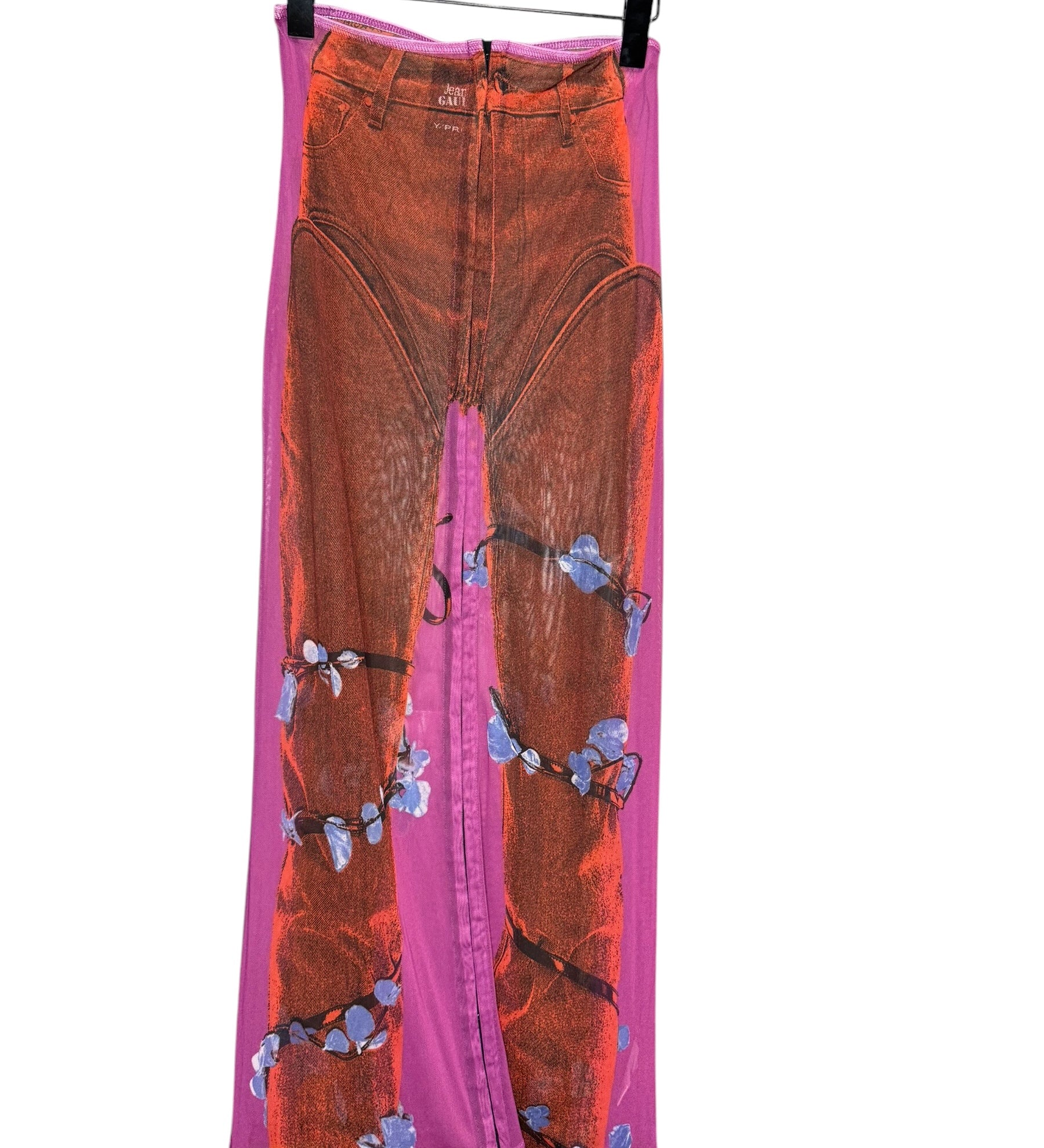 Jean Paul Gaultier x Y Project Printed Mesh Skirt