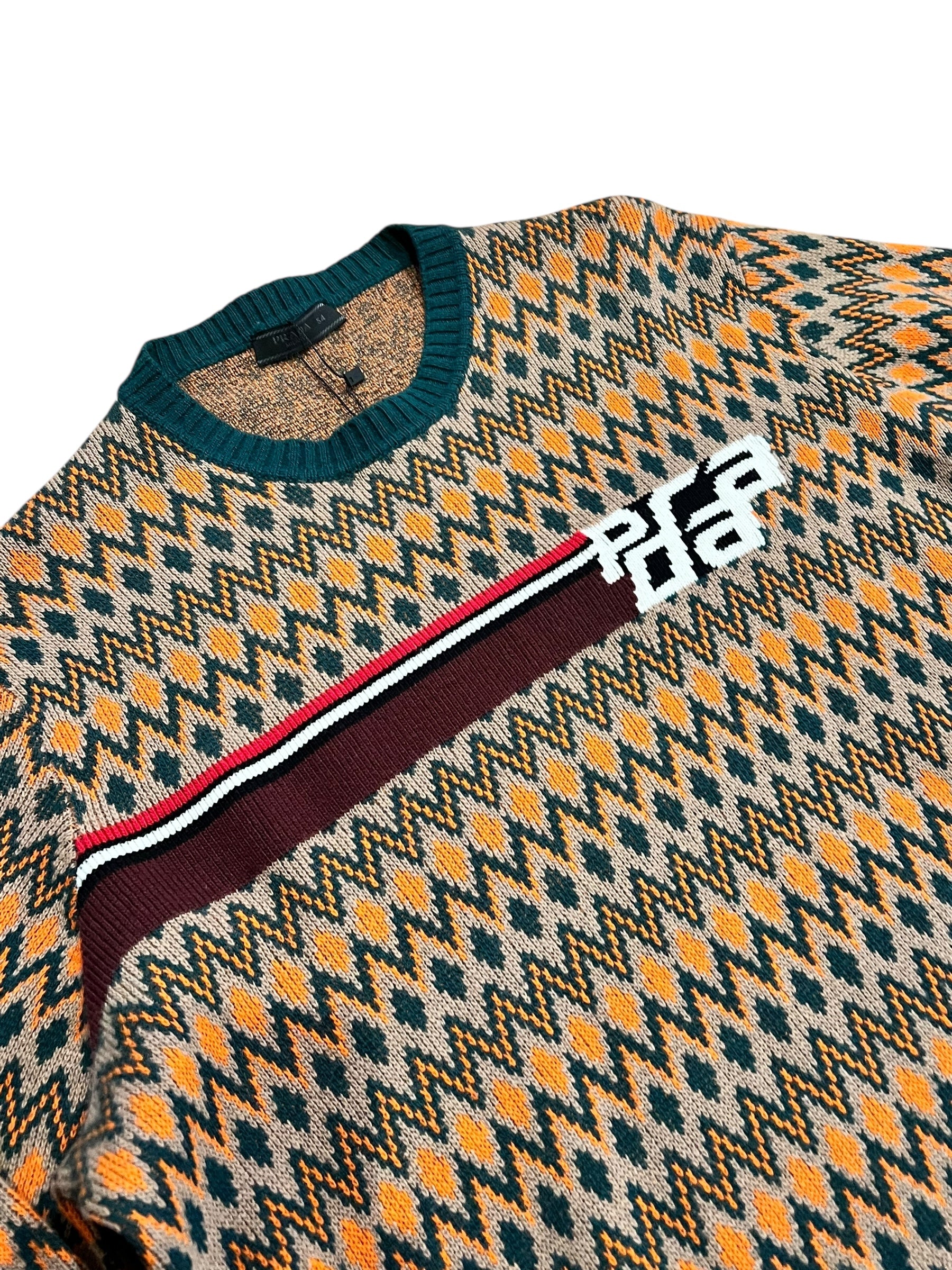 Prada 2018 Wool/Cashmere Patterned Sweater
