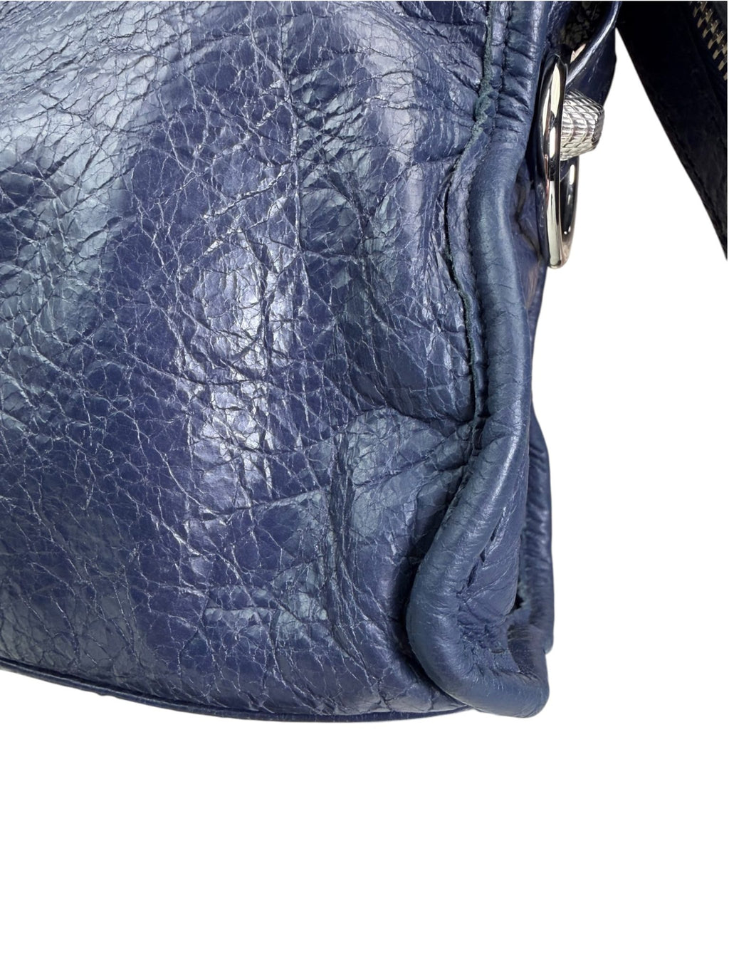 Balenciaga Navy Blue Mini City Bag